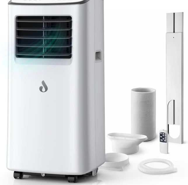 7000 BTU Portable Air Conditioner with Cooling, Fan, Dehumidifier & Sleep Mode