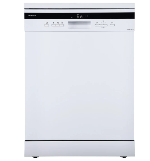 COMFEE' Freestanding Dishwasher FD1435E-W with 14 place settings, Full Size, 44dB, Wide LED Display