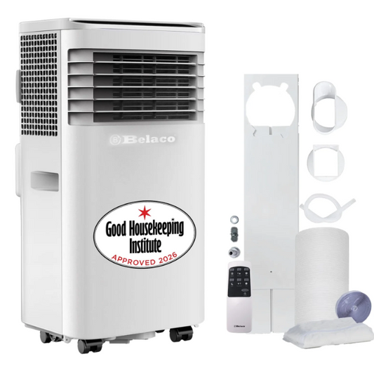 9000 BTU Portable Air Conditioner with Fan, Dehumidifier & Timer Function